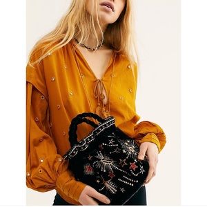 Free People Castillo Velvet Bag